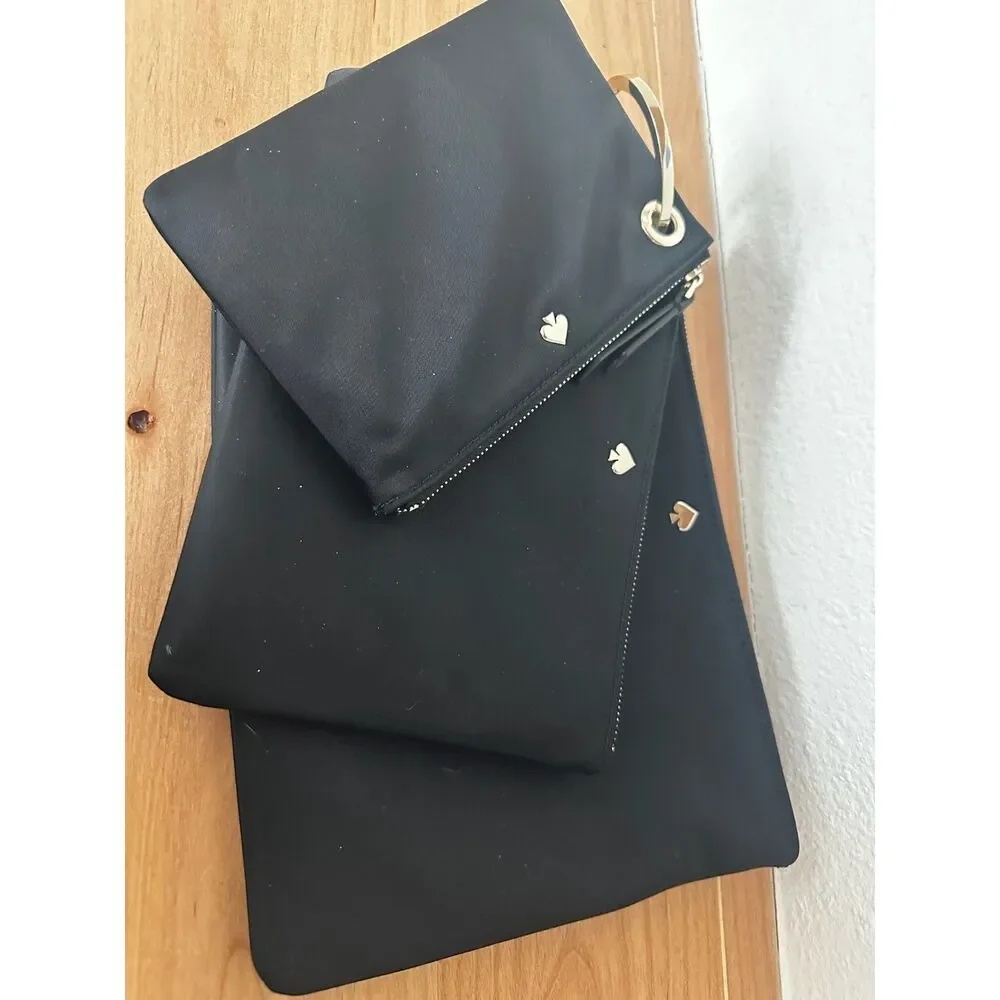 Kate Spade Dawn Triple Pouch- Navy NWT